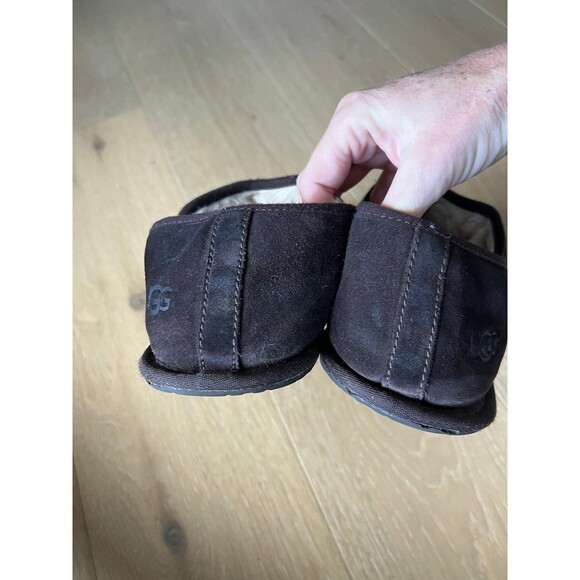 UGG SCUFF ROMEO II ESPRESSO SUEDE SHEEPSKIN MOCCASIN SLIPPERS SIZE US 13 MEN - Picture 4 of 9